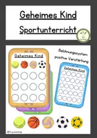 Vorschau - Anderer Materialtyp - Geheimes Kind Sportunterricht - Belohnungssystem - Deckblatt