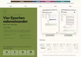 Vorschau - Arbeitsblätter - Musikepochen vergleichen – Musik Klasse 7/8 - Deckblatt