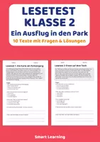Vorschau - Stundenentwürfe - Lesetest Klasse 2 – Ein Ausflug in den Park - Deckblatt