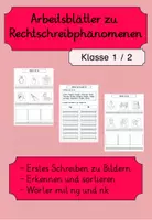 Vorschau - Arbeitsblätter - Materialpaket Rechtschreibphänomene Anfangsunterricht - Seite 1