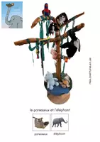 Aperçu - Autre type de ressources - Histoire adaptée en picto : mise en scène ascenseur paresseux - Page de couverture