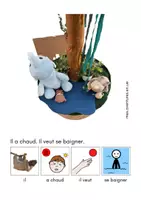 Aperçu - Autre type de ressources - Histoire adaptée en picto : mise en scène ascenseur paresseux - Page 2