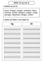 Vorschau - Arbeitsblätter - Rechtschreibung: Wörter mit ng und nk - Seite 3