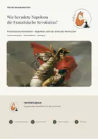 Vorschau - Stundenentwürfe - Französische Revolution: Napoleon und das Ende der Revolution - Deckblatt