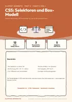 Vorschau - Arbeitsblätter - Klartext Informatik 08 · CSS: Selektoren und Box-Modell Informatik Einführungsphase · dreifach differenziert · mit Lösungen und Bewertungsraster - Seite 1
