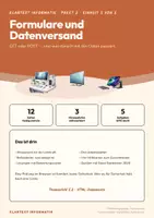 Vorschau - Arbeitsblätter - Klartext Informatik 10 · Formulare und Datenversand Informatik Einführungsphase · dreifach differenziert · mit Lösungen und Bewertungsraster - Deckblatt