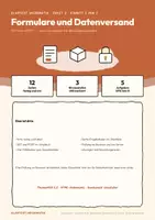 Vorschau - Arbeitsblätter - Klartext Informatik 10 · Formulare und Datenversand Informatik Einführungsphase · dreifach differenziert · mit Lösungen und Bewertungsraster - Seite 1
