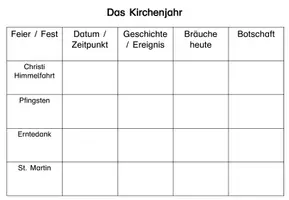 Vorschau - Arbeitsblätter - Das Kirchenjahr: Feste und Feiern - Seite 3