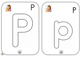 Vorschau - Arbeitsblätter - Buchstabe P p – Kneten, Muggelsteine legen & Nachspuren | Buchstaben lernen - Seite 3
