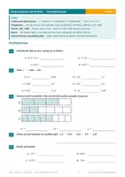Vorschau - Arbeitsblätter - Dezimalzahlen und Brüche üben – Kompaktwissen, 2 Trainingsseiten, Quiz & Lösungen - Seite 2