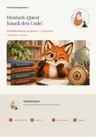Vorschau - Arbeitsblätter - Deutsch: Stoffwiederholung zu Beginn der 7. Schulstufe - Deckblatt