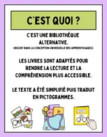 Aperçu - Affichage - affiches bibliothèque universelle adaptée école - Page 1