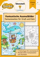 Vorschau - Mal- und Bastelvorlagen - Fantastische Ausmalbilder Fantasiewelten für Groß und Klein - Deckblatt