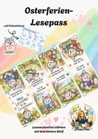 Vorschau - Anderer Materialtyp - Lesepass für die Osterferien I Wolfsklasse Lesepass I Lesemotivation stäken I Ferienlesepass - Deckblatt