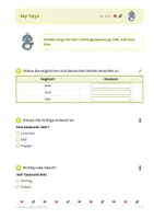 Vorschau - Arbeitsblätter - Englisch Klasse 2: My Toys – Spielzeug-Wortschatz - Seite 3