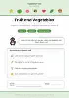 Vorschau - Arbeitsblätter - Englisch Klasse 2: Fruit and Vegetables – Obst und Gemüse - Seite 1