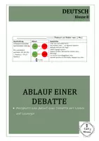 Vorschau - Arbeitsblätter - Der Ablauf einer Debatte nach dem Vorbild von Jugend debattiert - Deckblatt