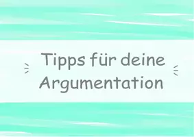 Vorschau - Poster - Tipps für deine Argumentation - Seite 1