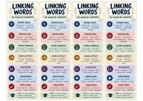 Vorschau - Merkblätter - Englisch Oberstufe – Linking Words & Writing Tips - Seite 1