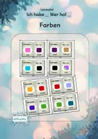 Vorschau - Spiele - Lesespiel "Ich habe ... Wer hat ...?" zum Thema Farben - Deckblatt
