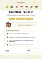 Vorschau - Arbeitsblätter - Sachunterricht Klasse 3-4: Baumlaub-Forscher – Blätter, Laubfall & Samen - Seite 1