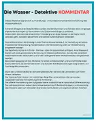 Vorschau - Aufgabenkarten - Wasser/Wasserkreislauf: Rätsel | Lösung + Lernziele + Kommentar - Seite 1