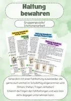 Vorschau - Arbeitsblätter - Haltung und Haltungsschäden (Thema: Skelett) - Deckblatt