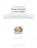 Vorschau - Text - Raketenstart ins neue Schuljahr - Rahmenprogramm für die Einschulungsfeier - Deckblatt