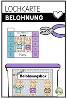 Vorschau - Präsentationen/Tafelbilder - Belohnungskarte zum Lochen – Motivationssystem Grundschule | Freebie - Hasenklasse - Deckblatt