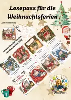 Vorschau - Anderer Materialtyp - Lesepass für die Weihnachtsferien I Wolfsklasse Lesepass I Lesemotivation stäken I Ferienlesepass - Deckblatt