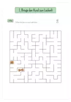 Vorschau - Arbeitsblätter - 20 Labyrinthe zu 5 Themen – mit 4 Schwierigkeitsstufen - Seite 1