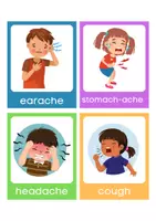 Vorschau - Arbeitsblätter - Illnesses & Health: Flashcards (3-5) - Seite 1