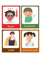 Vorschau - Arbeitsblätter - Illnesses & Health: Flashcards (3-5) - Seite 2