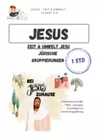 Vorschau - Arbeitsblätter - Jesus Umwelt Zeit | Pharisäer Qumran Zeloten Sadduzäer - Deckblatt