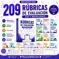 Vista previa - Evaluación - MEGAPACK 209 RUBRICAS DE EVALUACION - ESO/BACHILLERATO - Portada