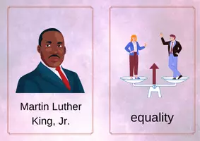 Vorschau - Stationenlernen - Martin Luther King: Flashcards (Bili) - Seite 3