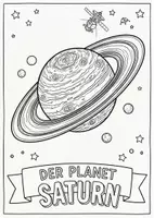 Vorschau - Mal- und Bastelvorlagen - 🪐 Mein Projekt: SATURN – Der faszinierende Planet mit den Ringen - Seite 3