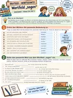 Vorschau - Arbeitsblätter - Wortfeld sagen - Seite 1
