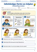 Vorschau - Arbeitsblätter - Selbstständiges Starten von Aufgaben - Deckblatt