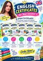 Vorschau - Anderer Materialtyp - 🏆English Motivation Certificates –5 Certificates for Your Students - Deckblatt