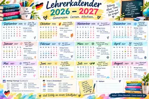 Vorschau - Anderer Materialtyp - Lehrerkalender 2026–2027 - Deckblatt