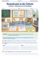Vorschau - Arbeitsblätter - Demokratie in der Schule Arbeitsheft Klasse 5 bis 6 Schulstart Mitbestimmung und Beteiligung - Deckblatt