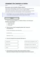 Vorschau - Arbeitsblätter - Löslichkeit Versuch Experiment Chemie Sättigung - Deckblatt