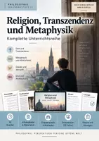 Vorschau - Unterrichtsreihen - Religion & Metaphysik – Gottesbeweise, Kant, Hume & Transzendenz | Unterrichtsreihe Philosophie Sek II - Deckblatt