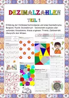 Vorschau - Arbeitsblätter - Dezimalzahlen - Teil 1! - Deckblatt