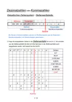 Vorschau - Arbeitsblätter - Dezimalzahlen - Teil 1! - Seite 1