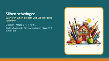Vorschau - Stundenentwürfe - Silben schwingen – Rechtschreibung Klasse 2–4 - Seite 1