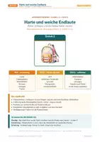 Vorschau - Stundenentwürfe - Verlängern: harte und weiche Endlaute – Kl. 2–4 - Deckblatt
