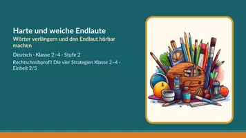 Vorschau - Stundenentwürfe - Verlängern: harte und weiche Endlaute – Kl. 2–4 - Seite 1