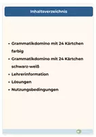Vorschau - Stationenlernen - Grammatikdomino Satzglieder Deutsch Klasse 4-5 - Seite 2